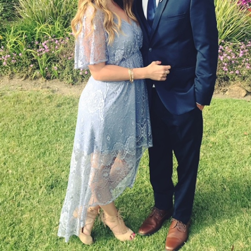 LUSH high low lace dress